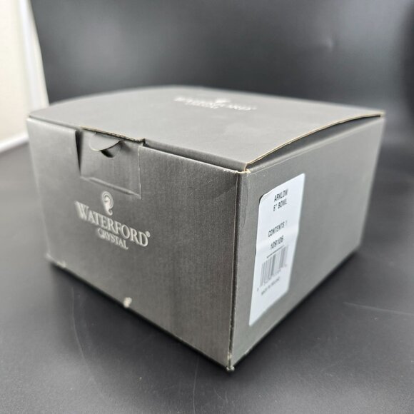 Waterford Crystal Ankglo Bowl 6" Diamond Cut Footed Beauty in Box JJ3832 - Picture 13 of 15